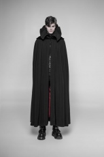 Накидка Gothic Vampire Count Nightcrawler Long Cloak Punk Rave WY-913DPM/BK - маленькая картинка
