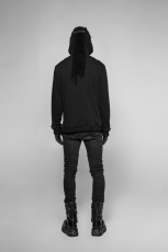 Свитер Punk Hooded Sweater Cardigan Punk Rave WY-921ZDM/BK - маленькая картинка