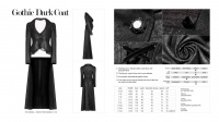 Пальто Gothic Dark Coat Punk Rave WY-957XCF/BK - маленькая картинка