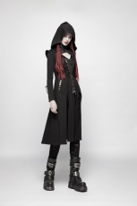 Жакет Punk Hooded Knit Jacket Punk Rave WY-964ZCF/BK - маленькая картинка