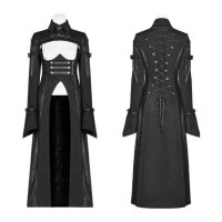  Punk Futuristic Long Coat - 