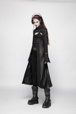 Пальто Punk Futuristic Long Coat Punk Rave WY-981XCF/BK - маленькая картинка