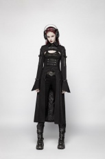 Пальто Punk Futuristic Long Coat Punk Rave WY-981XCF/BK - маленькая картинка
