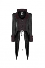 Пальто Gothic Dress Swallow Tail Coat Punk Rave WY-982LCF/BK - маленькая картинка
