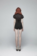 Рубашка Steampunk Puff Sleeve Shirt Punk Rave WY-988CDF/BK - маленькая картинка