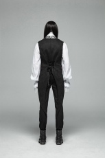  Gothic Swallow Tail Vest Punk Rave WY-1001MJM/BK -  