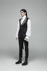  Gothic Swallow Tail Vest Punk Rave WY-1001MJM/BK -  