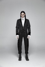 Жакет Gothic Medium Length Jacquard Jacket Punk Rave WY-1011LCM/BK - маленькая картинка
