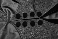 Жакет Gothic Medium Length Jacquard Jacket Punk Rave WY-1011LCM/BK - маленькая картинка
