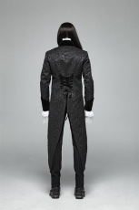 Жакет Gothic Medium Length Jacquard Jacket Punk Rave WY-1011LCM/BK - маленькая картинка
