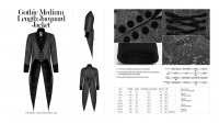 Жакет Gothic Medium Length Jacquard Jacket Punk Rave WY-1011LCM/BK - маленькая картинка