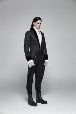 Жакет Gothic Medium Length Jacquard Jacket Punk Rave WY-1011LCM/BK - маленькая картинка
