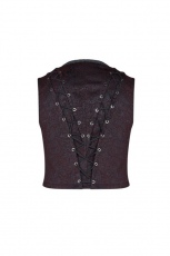 Жилет Goth Black and Red Vest Punk Rave WY-1014MJM/BK-RD - маленькая картинка
