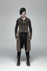  Steampunk Long Vest Punk Rave WY-1016MJM/CO -  