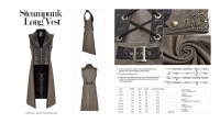  Steampunk Long Vest Punk Rave WY-1016MJM/CO -  