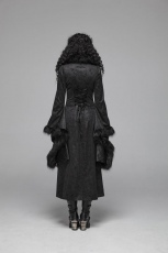Пальто Gothic Gorgeous Jacquard Long Coat Punk Rave WY-1036LCF/BK - маленькая картинка