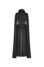  Gothic Woolen Long Coat Punk Rave WY-1044LCF/BK -  