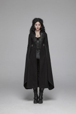  Gothic Woolen Long Coat Punk Rave WY-1044LCF/BK -  