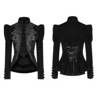 Gothic Weft Velvet Short Coat - 