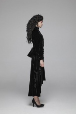Пальто Gothic Weft Velvet Short Coat Punk Rave WY-1045LDF/BK - маленькая картинка