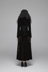 Пальто Gothic Weft Velvet Short Coat Punk Rave WY-1045LDF/BK - маленькая картинка