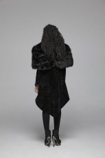  Gothic Pattern Medium Long Coat Punk Rave WY-1054MCF/BK -  