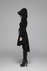  Gothic Pattern Medium Long Coat Punk Rave WY-1054MCF/BK -  