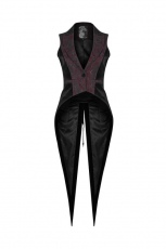 Жилет Gothic Red and Black Tuxedo Vest Punk Rave WY-1055MJF/BK-RD - маленькая картинка