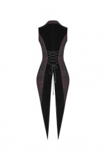 Жилет Gothic Red and Black Tuxedo Vest Punk Rave WY-1055MJF/BK-RD - маленькая картинка