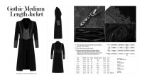 Жакет Gothic Medium Length Jacket Punk Rave WY-1069LCM/BK - маленькая картинка