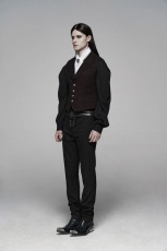 Жилет Simple Gentleman Style Vest Punk Rave WY-1072MJM/BK-RD - маленькая картинка