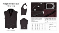 Жилет Simple Gentleman Style Vest Punk Rave WY-1072MJM/BK-RD - маленькая картинка