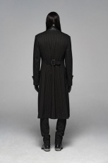 Пальто Gentleman Style Vertical Medium Long Coat Punk Rave WY-1073XCM/BK-CO - маленькая картинка