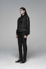 Жилет Victoria Jacquard Vest Punk Rave WY-1074MJM/BK - маленькая картинка