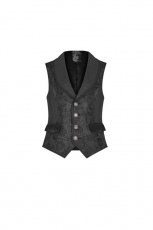 Жилет Victoria Jacquard Vest Punk Rave WY-1074MJM/BK - маленькая картинка