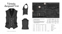 Жилет Victoria Jacquard Vest Punk Rave WY-1074MJM/BK - маленькая картинка