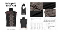 Жилет Steampunk retro vest Punk Rave WY-1094MJM/BK-CO - маленькая картинка