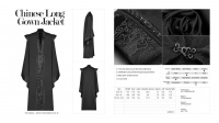 Жакет Chinese long gown jacket Punk Rave WY-1098XCM/BK - маленькая картинка