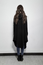 Жакет The darkness irregular fleece jacket Punk Rave Y-615/BK - маленькая картинка