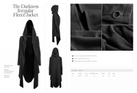 Жакет The darkness irregular fleece jacket Punk Rave Y-615/BK - маленькая картинка