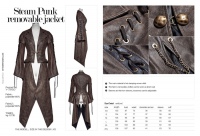 Жакет Steampunk removable jacket Punk Rave Y-731/CO - маленькая картинка