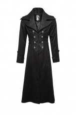 Пальто Gentleman Steam Punk Arctic Wolf Collar Long Coat Punk Rave Y-742/BK-ST - маленькая картинка