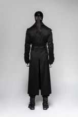 Пальто Gentleman Steam Punk Arctic Wolf Collar Long Coat Punk Rave Y-742/BK-ST - маленькая картинка