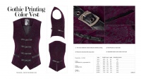 Жилет Gothic Printing Color Vest Punk Rave Y-813/VI - маленькая картинка