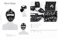 Маска Rivet Masks Punk Rave S-158/BK - маленькая картинка