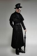 Корсет Gothic big plate button corset Punk Rave S-188/BK - маленькая картинка