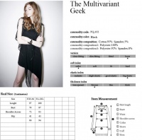 Блузка-платье The multivariant geek Punk Rave PQ-102/BK - маленькая картинка
