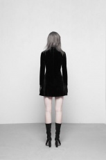 Платье Dark lace Stitching A Pendulum Dress Punk Rave OPQ-300LQF/BK - маленькая картинка