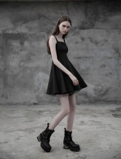 Платье Punk Tie Rope Design Dress Punk Rave OPQ-312LQF/BK - маленькая картинка