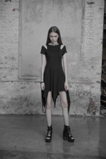 Платье Irregular Hem Dress Punk Rave OPQ-316LQF/BK - маленькая картинка